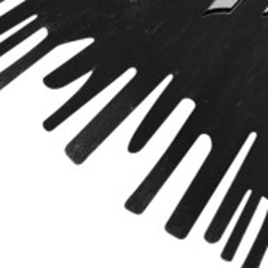 36" Black Wood Sunburst Framed Accent Mirror