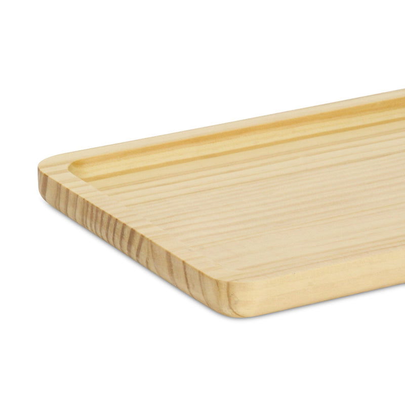 12" Natural Solid Wood Handmade Vanity Tray - Kitchen & Dining