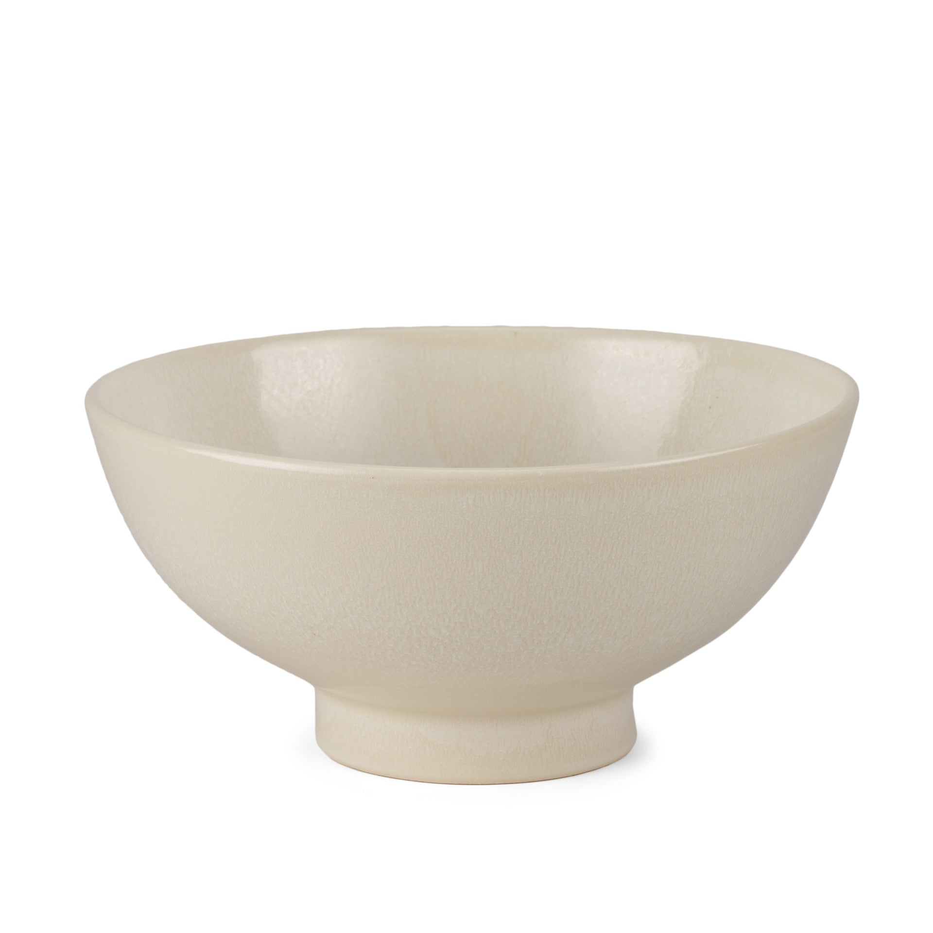 12" Cream Ceramic Round Pedestal Centerpiece Bowl - Kitchen & Dining