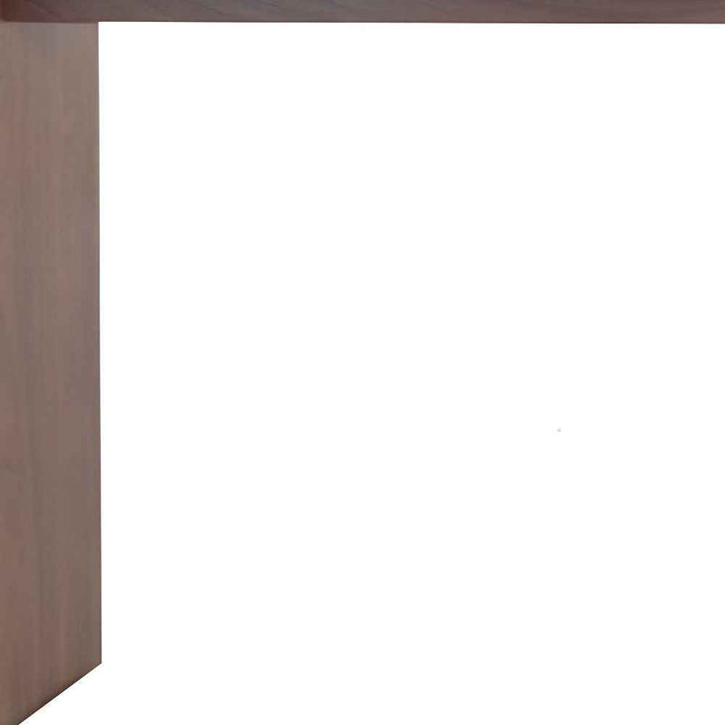 60" Brown Wood Rectangular Bar Table