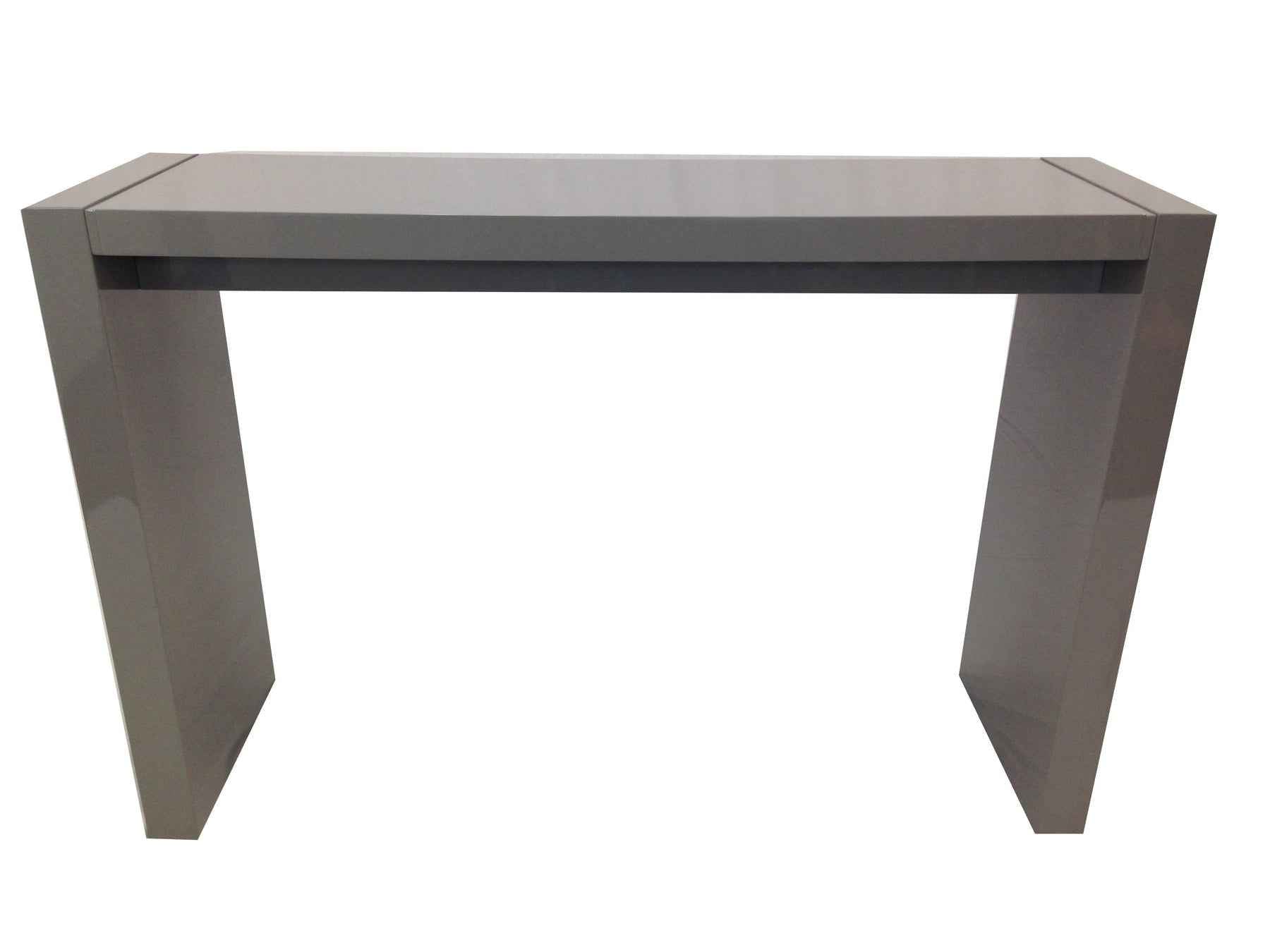 60" Gray Rectangular Wood Bar Table