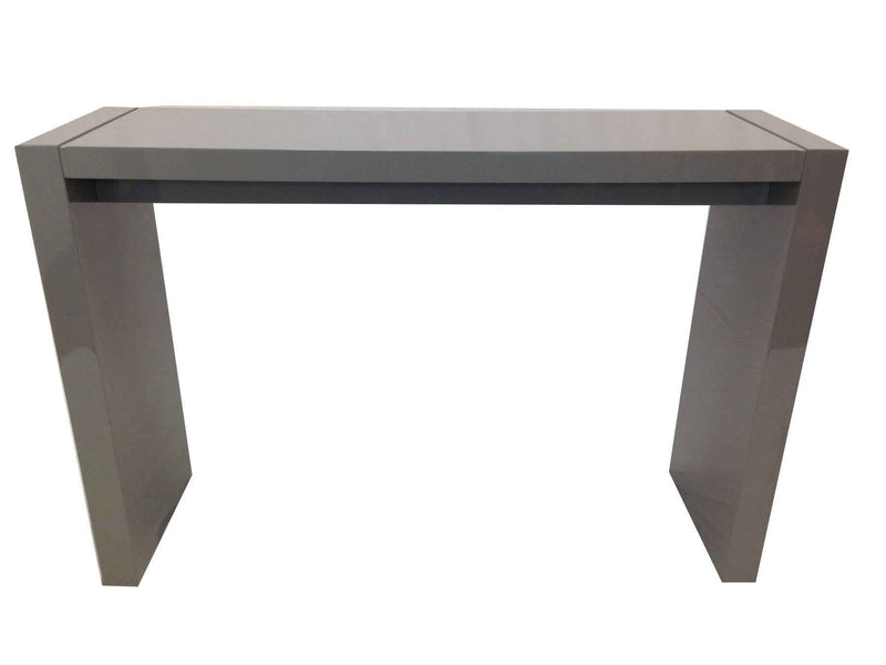 60" Gray Rectangular Wood Bar Table