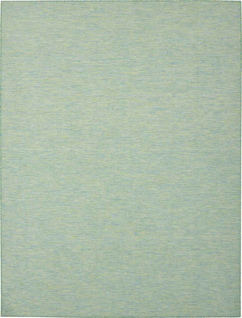 9' X 12' Blue And Green Indoor Outdoor Area Rug