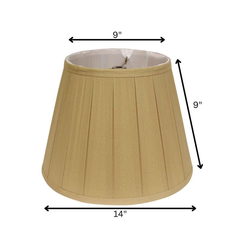 Camel Shantung Silk Empire Lamp Shade