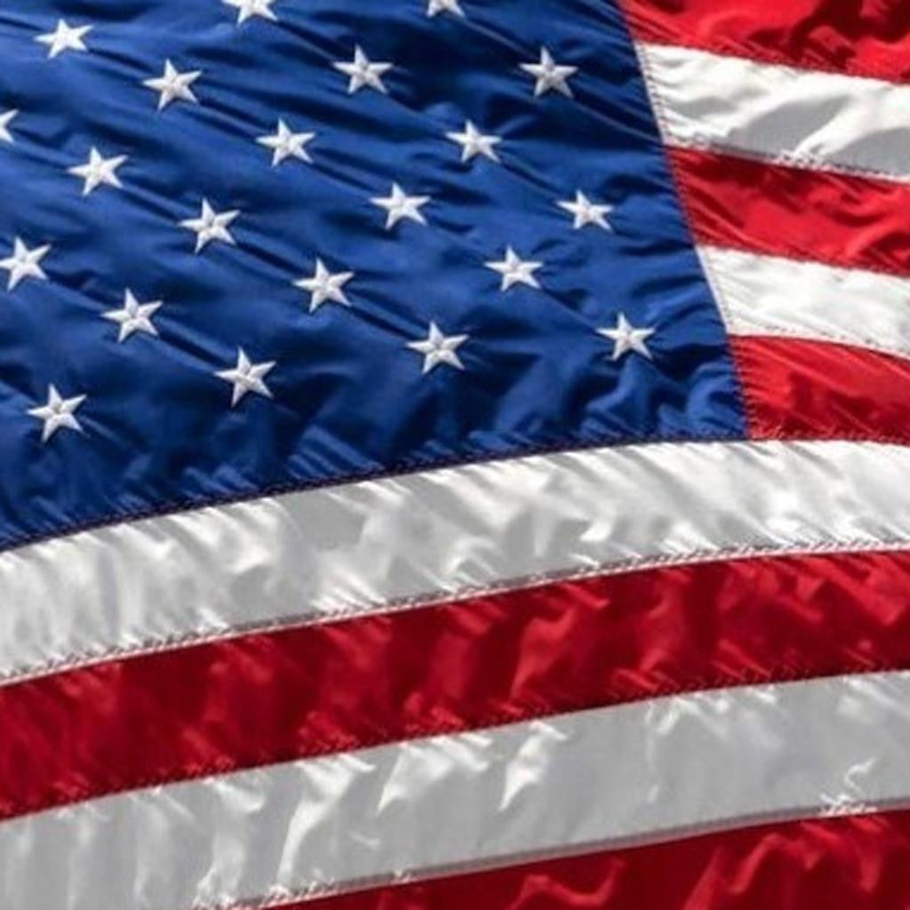 3' x 5' Red White And Blue Embroidered Nylon American Flag - Outdoor