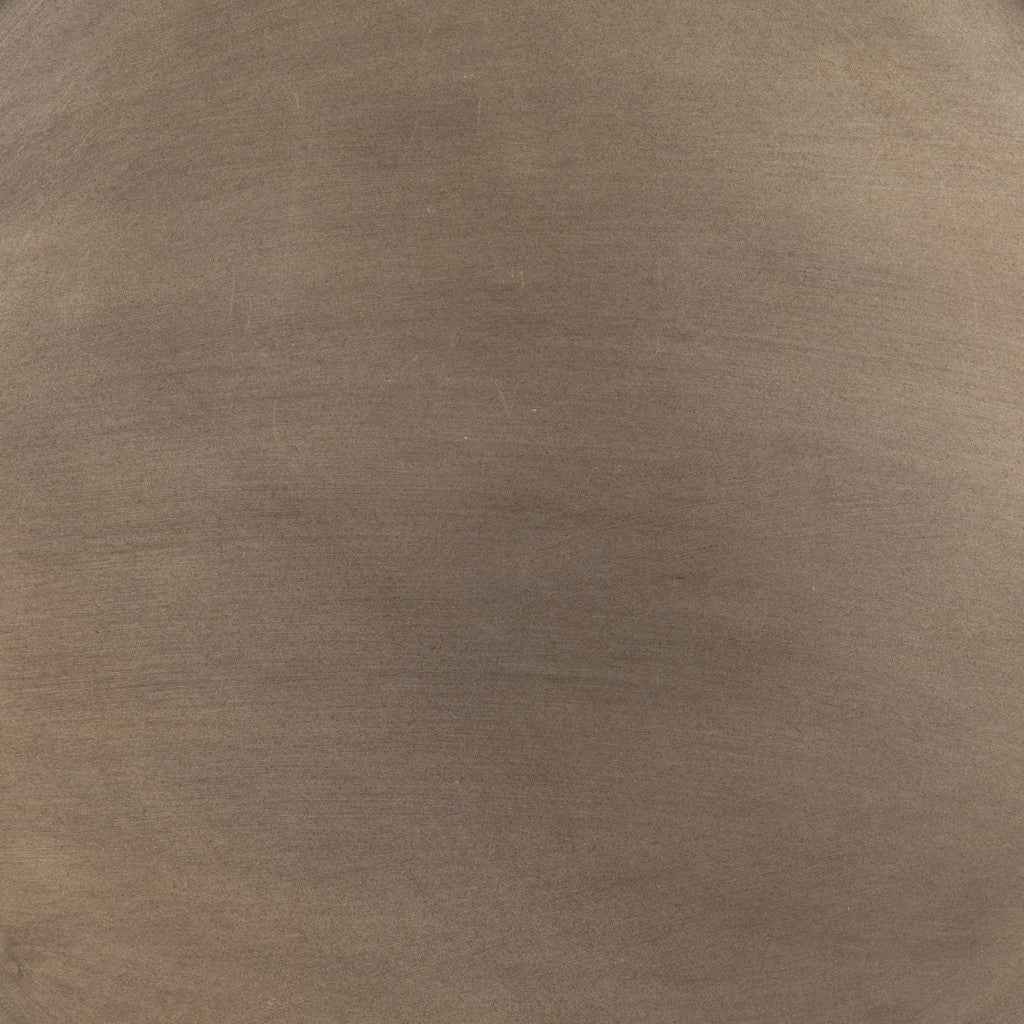 21" Bronze and Gray Steel Round Cross Legs End Table