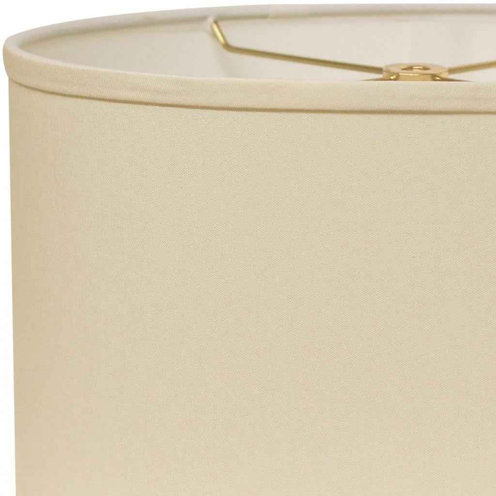 Ivory No Slub Innsbruck Oval Lamp Shade