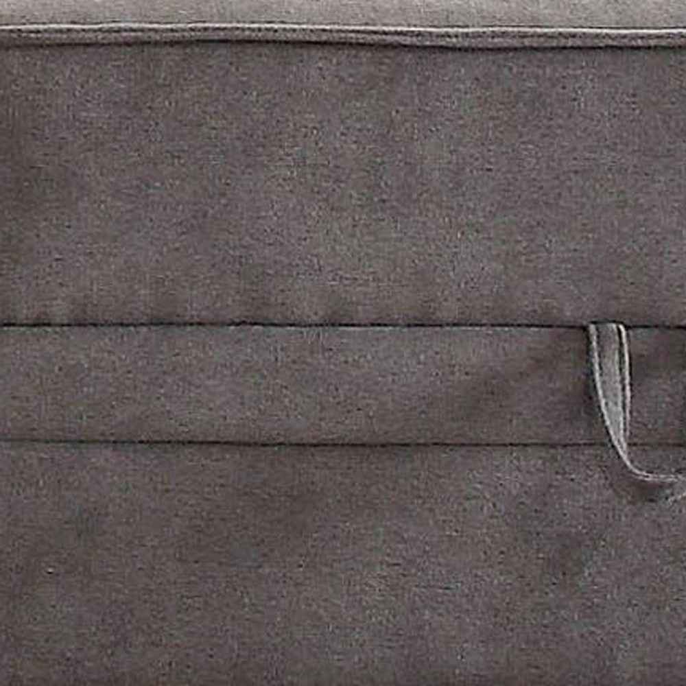30" Gray Velvet Storage