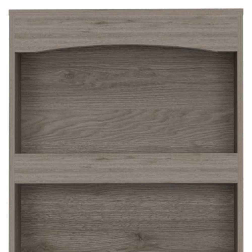 71" Three Tier Bookcase with Two doors