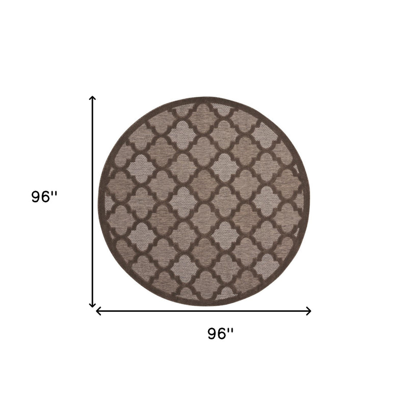 Round rug dimensions diagram showing 96 in width and height