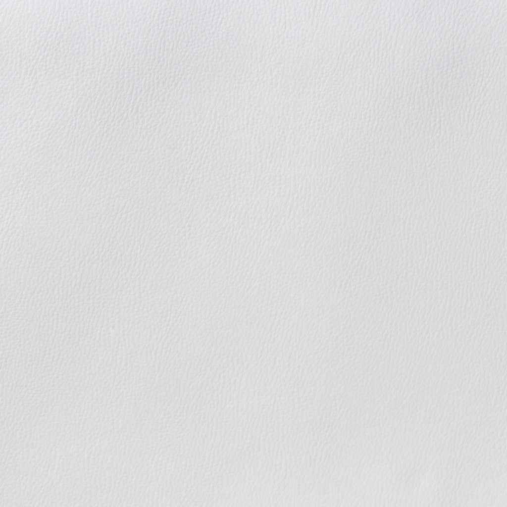 White and Black Adjustable Swivel Faux Leather Rolling Office Chair