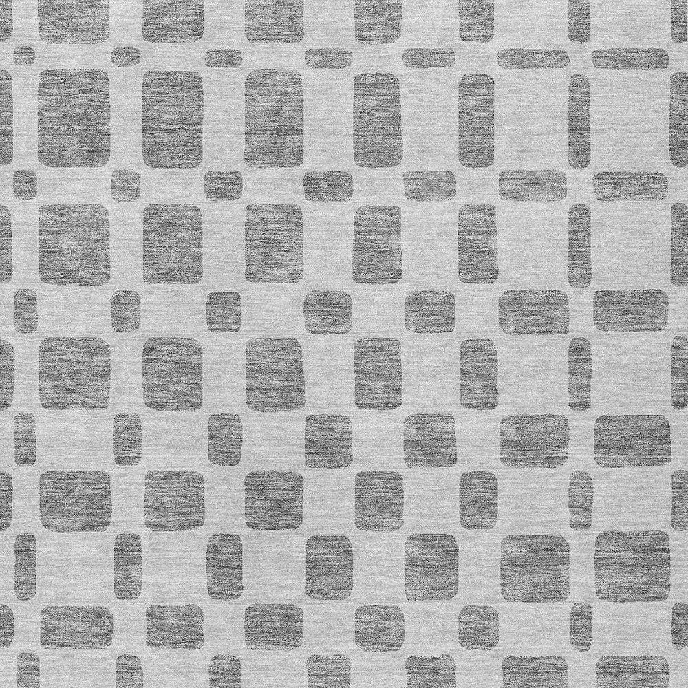 10' X 14' Gray And Ivory Geometric Washable Indoor Outdoor Area Rug - Sports & Outdoor