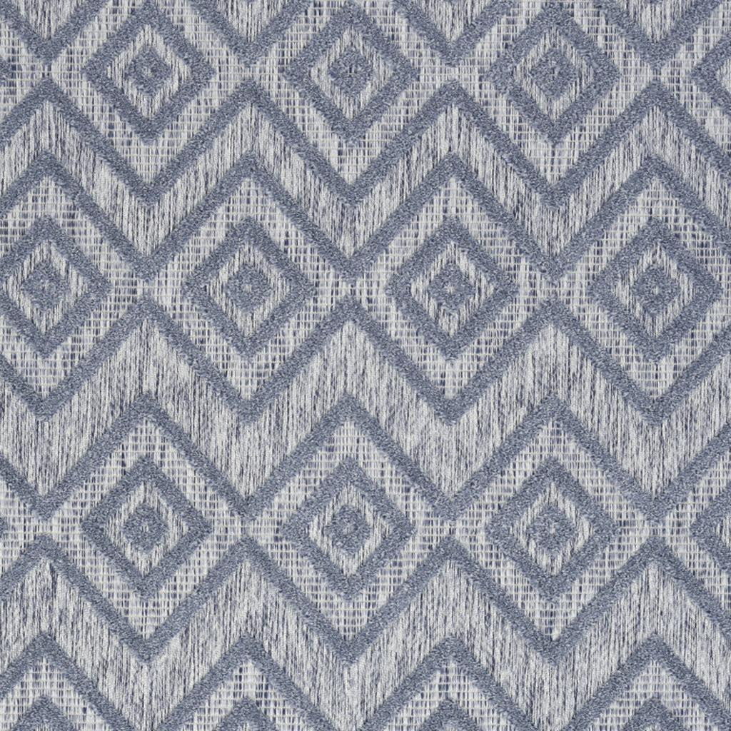 5' X 7' Denim Blue Indoor Outdoor Area Rug Homeroots Outdoor