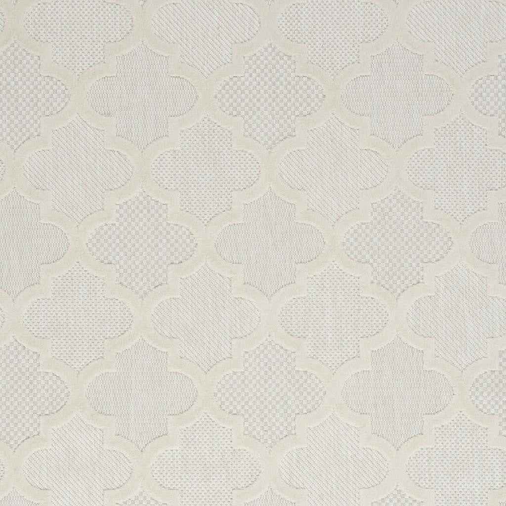 4' X 6' Ivory Indoor Outdoor Area Rug