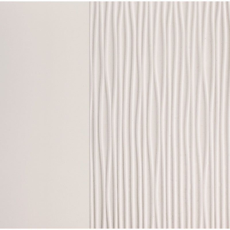 59" White Solid Wood Mirrored Nine Drawer