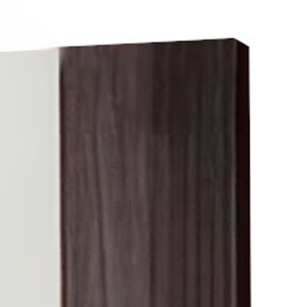 41" Gray Framed Mounted Accent Mirror - Bed & Bath