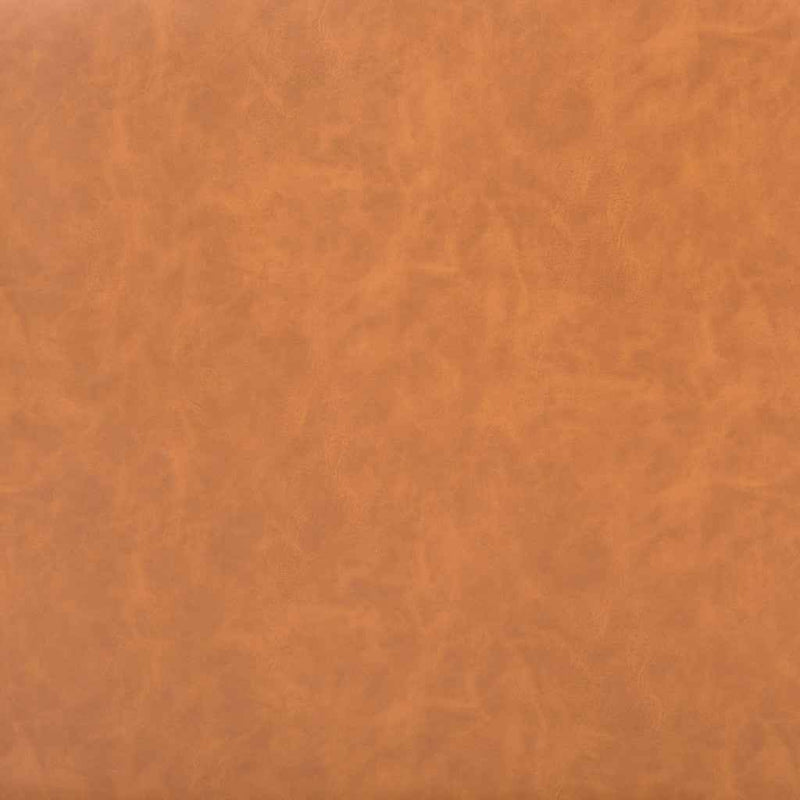 27" Brown And Gold Faux Leather And Faux Leather Arm Chair