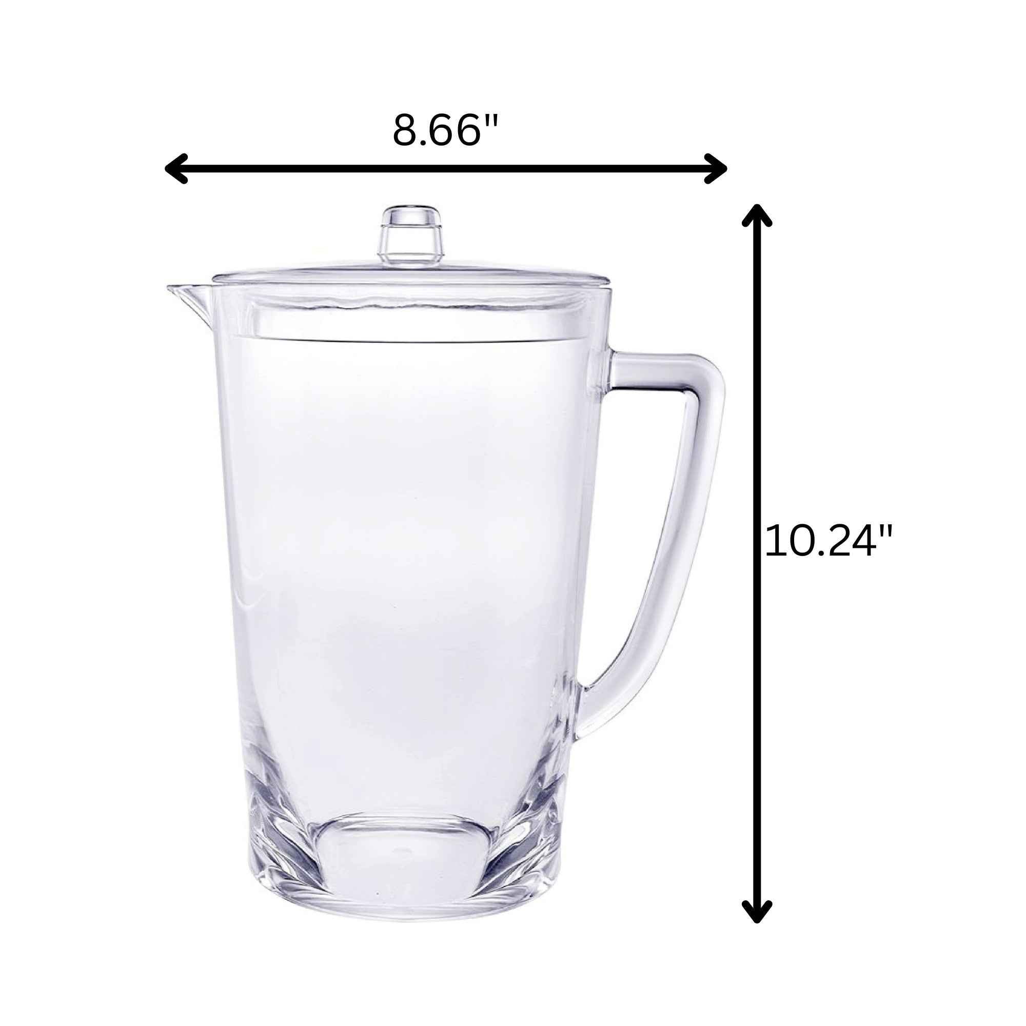 2.75 Quart Clear Acrylic Pitcher