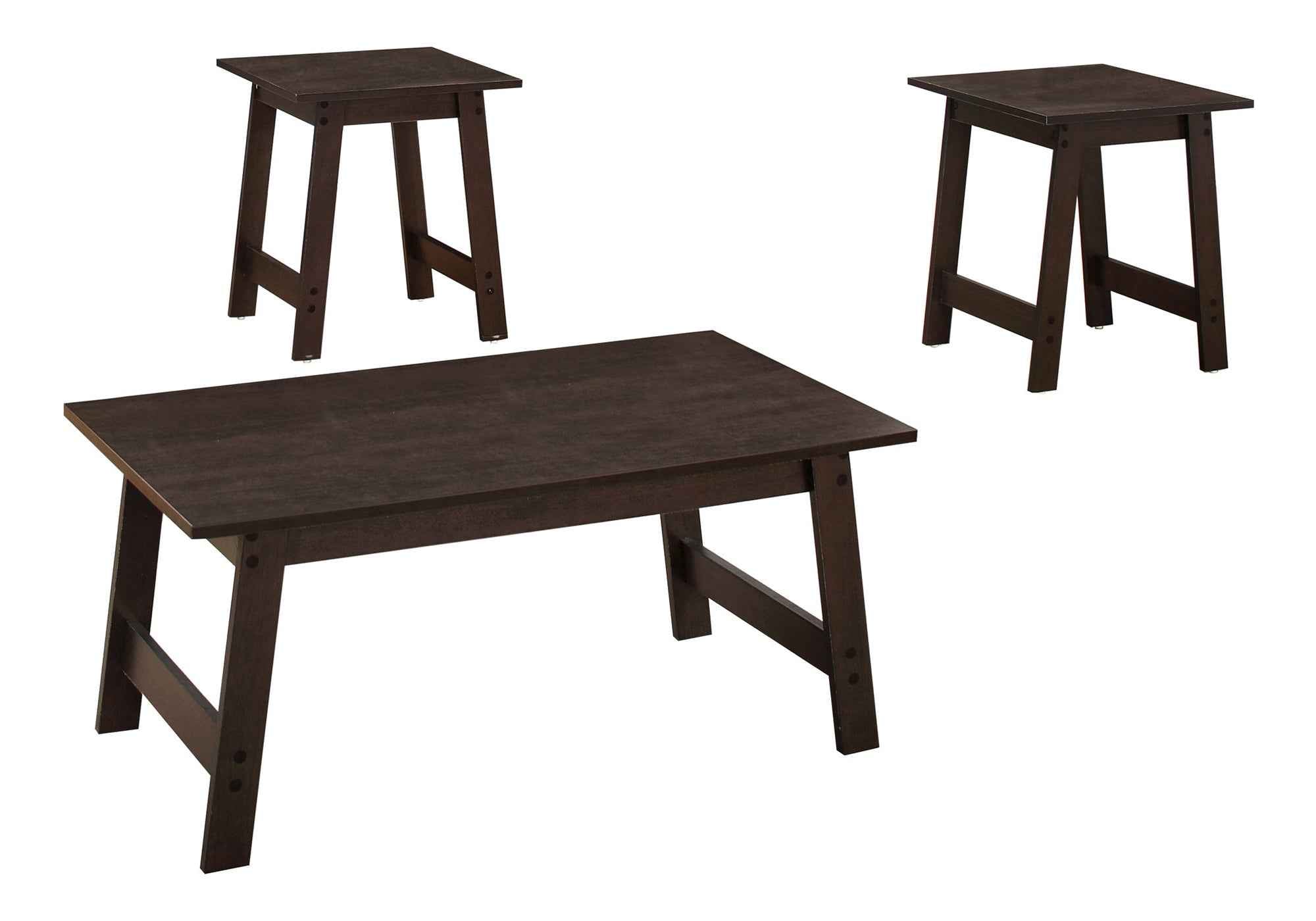 Set of Three 36" Espresso Coffee Table