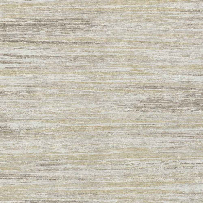 8' X 10' Beige Brown And Ivory Striped Washable Indoor Outdoor Area Rug