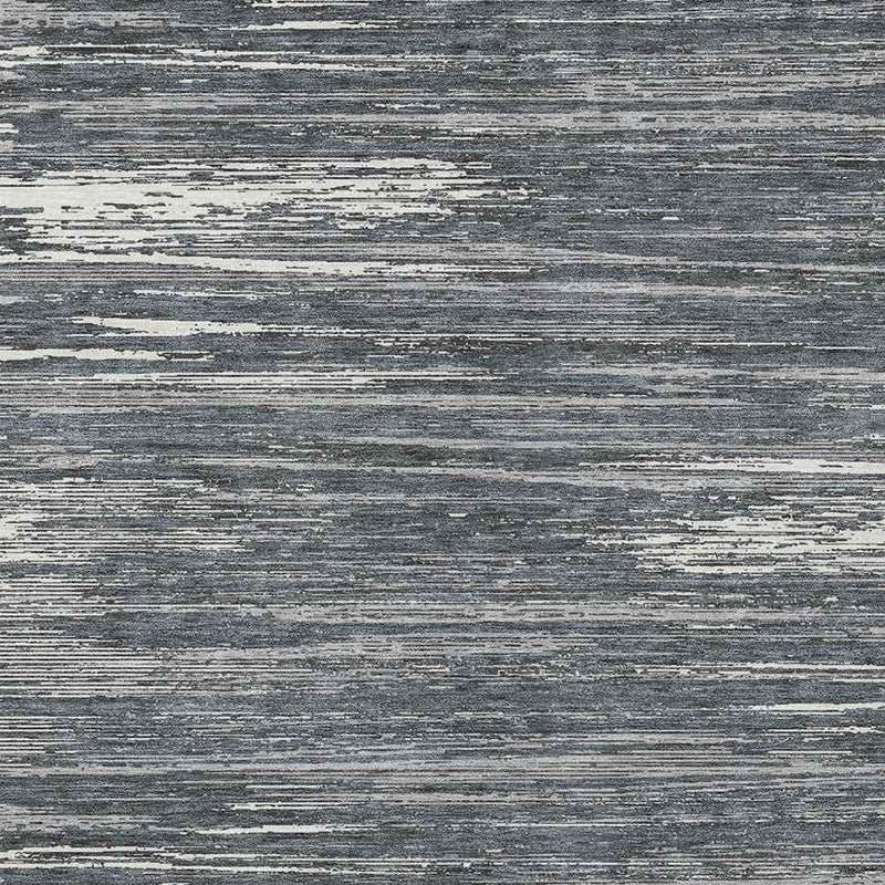 3' X 5' Gray And Ivory Striped Washable Indoor Outdoor Area Rug