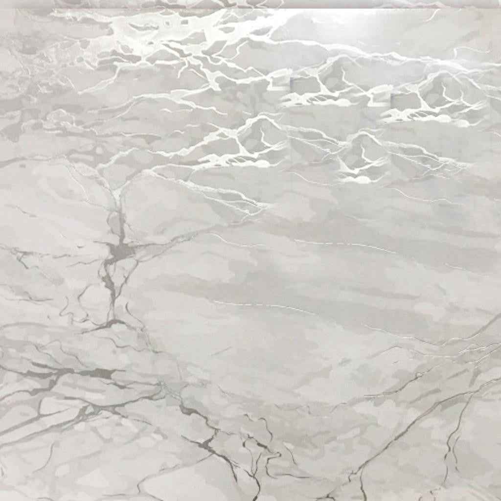 12" X 18" Silver And Gray Abstract Placemats