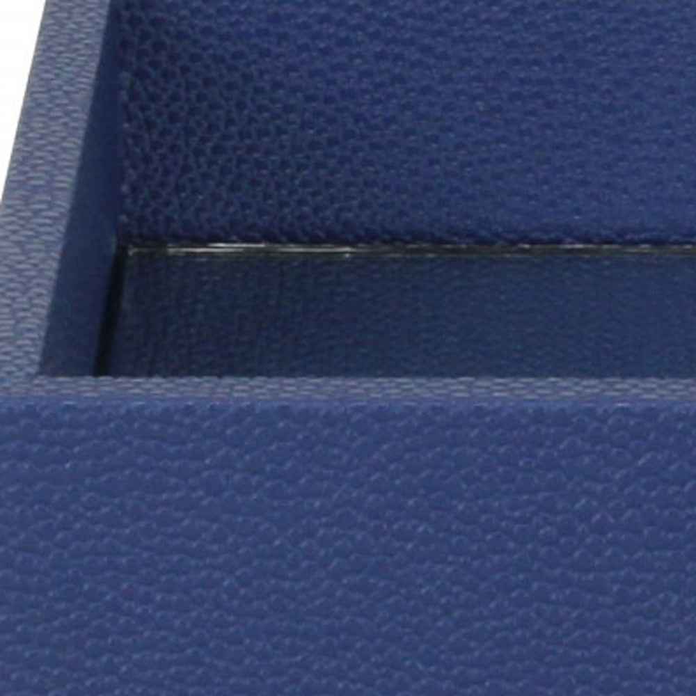 10" Navy Blue Rectangular Wood Handmade Tray