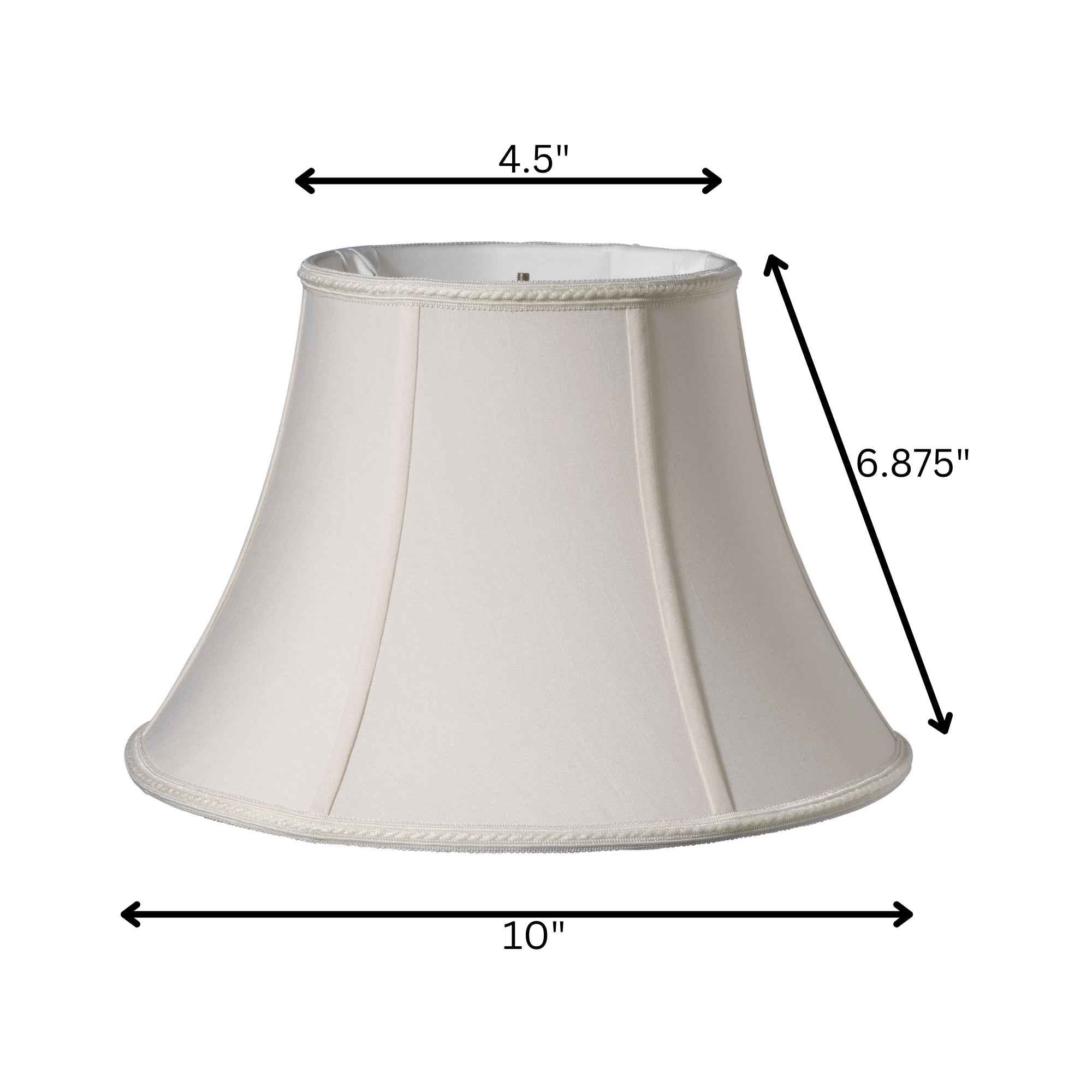 Cream Shantung Silk Bell Lamp Shade