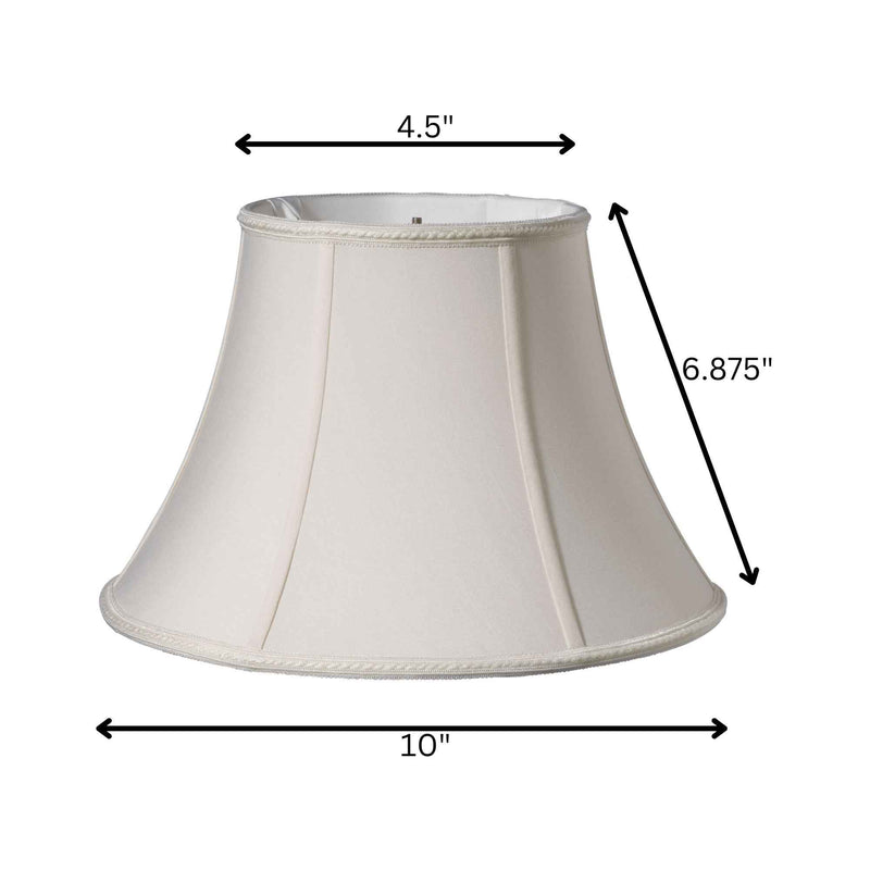 Cream Shantung Silk Bell Lamp Shade