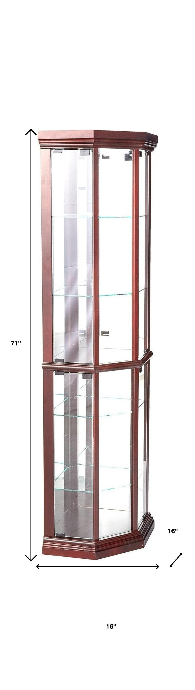 16" Dark Brown Display Stand - Kitchen & Dining