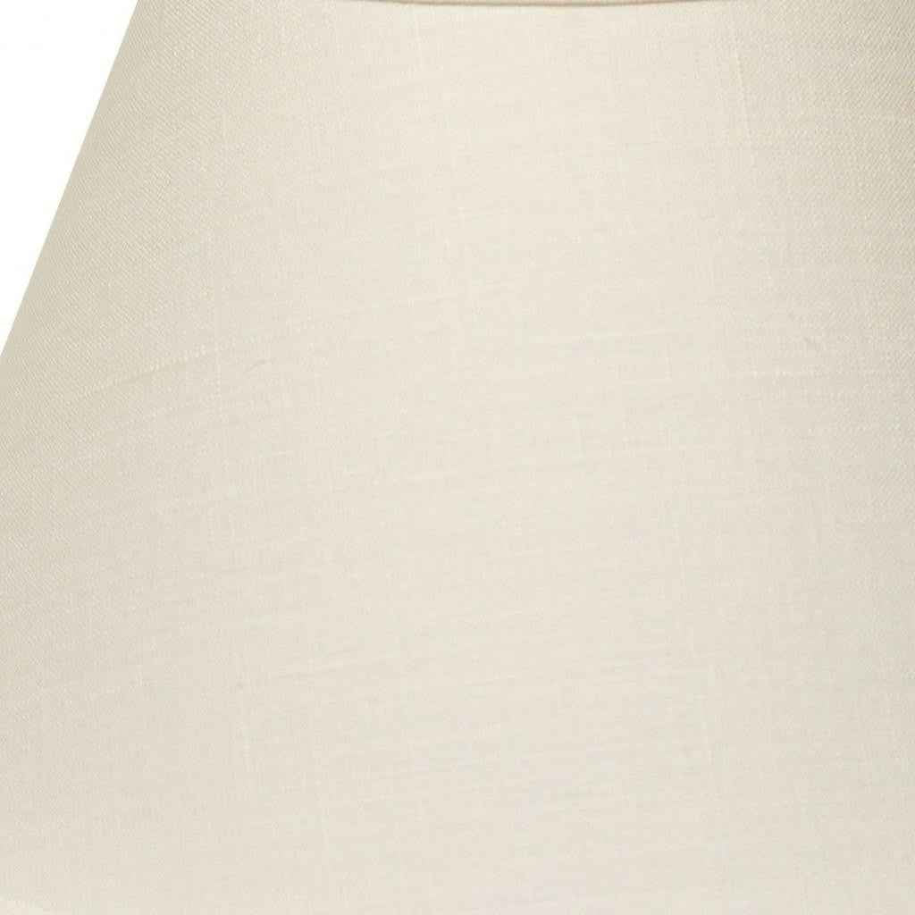 White Linen Empire Lamp Shade
