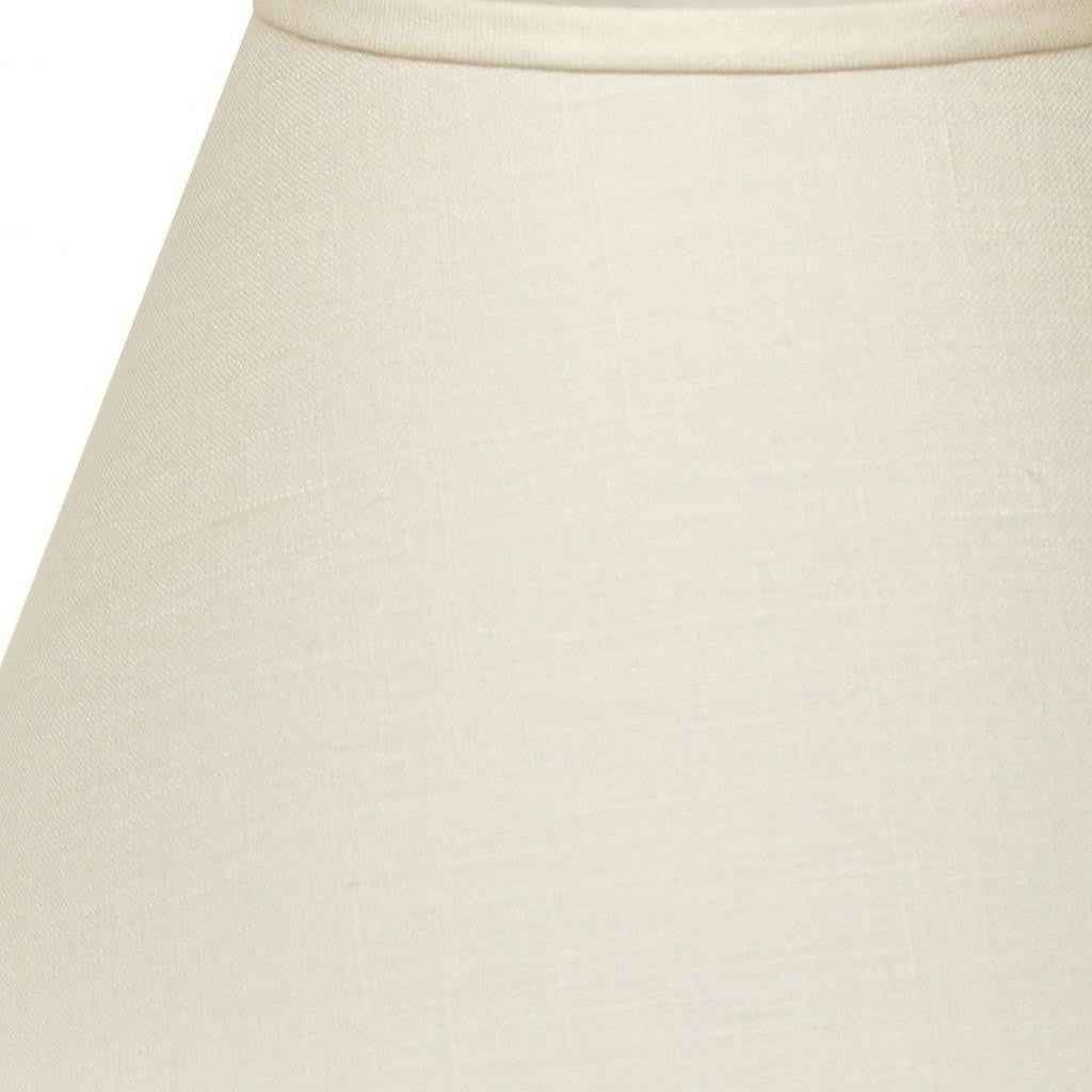 White Linen Empire Lamp Shade