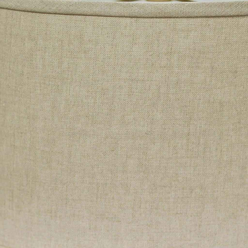 Dark Brown Linen Oval Lamp Shade