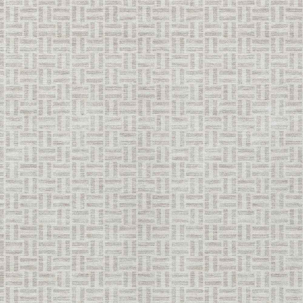 8' X 10' Taupe And Silver Geometric Washable Indoor Outdoor Area Rug