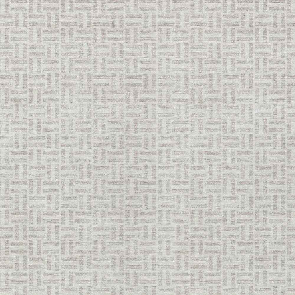 3' X 5' Taupe And Silver Geometric Washable Indoor Outdoor Area Rug