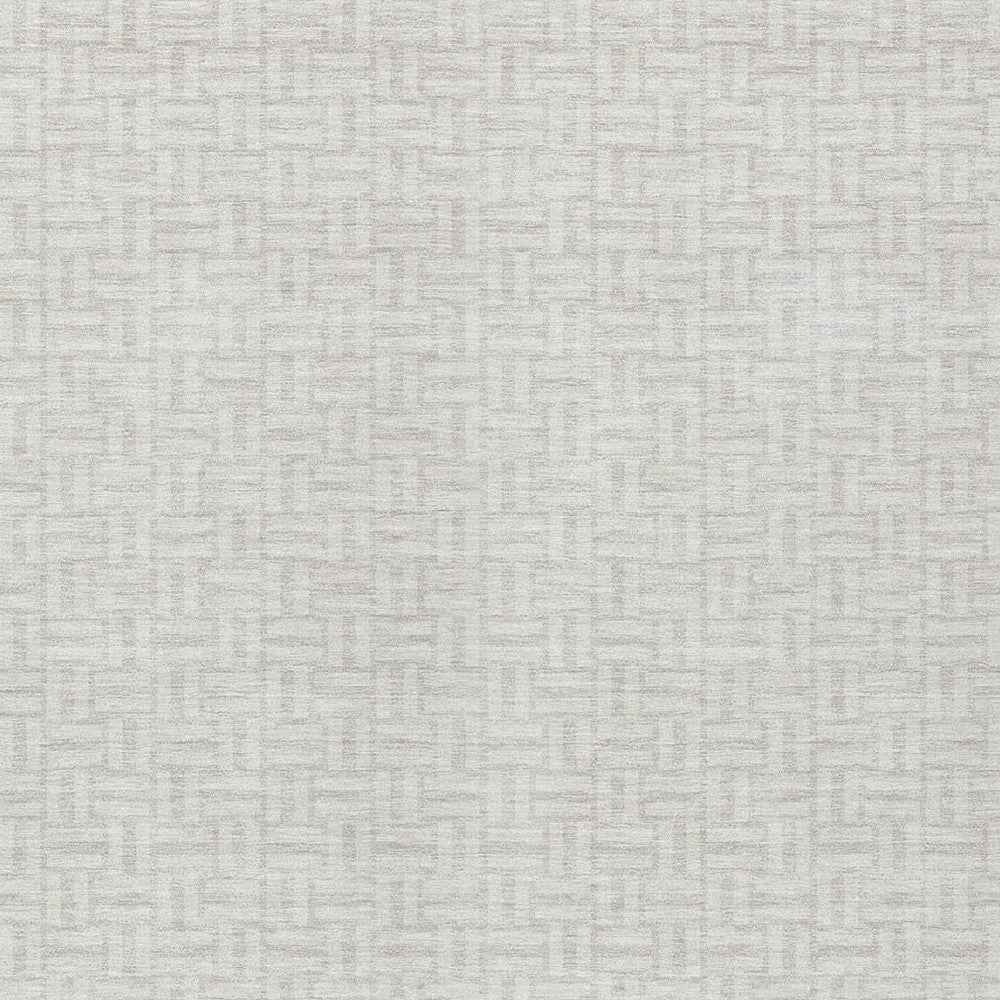 8' X 10' Ivory And Silver Geometric Washable Indoor Outdoor Area Rug