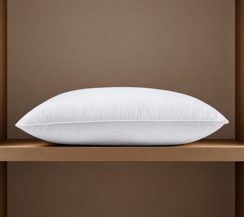 100% Cotton Lux Sateen Down Alternative Medium Hypoallergenic Standard Size Bed Pillow - Bed & Bath