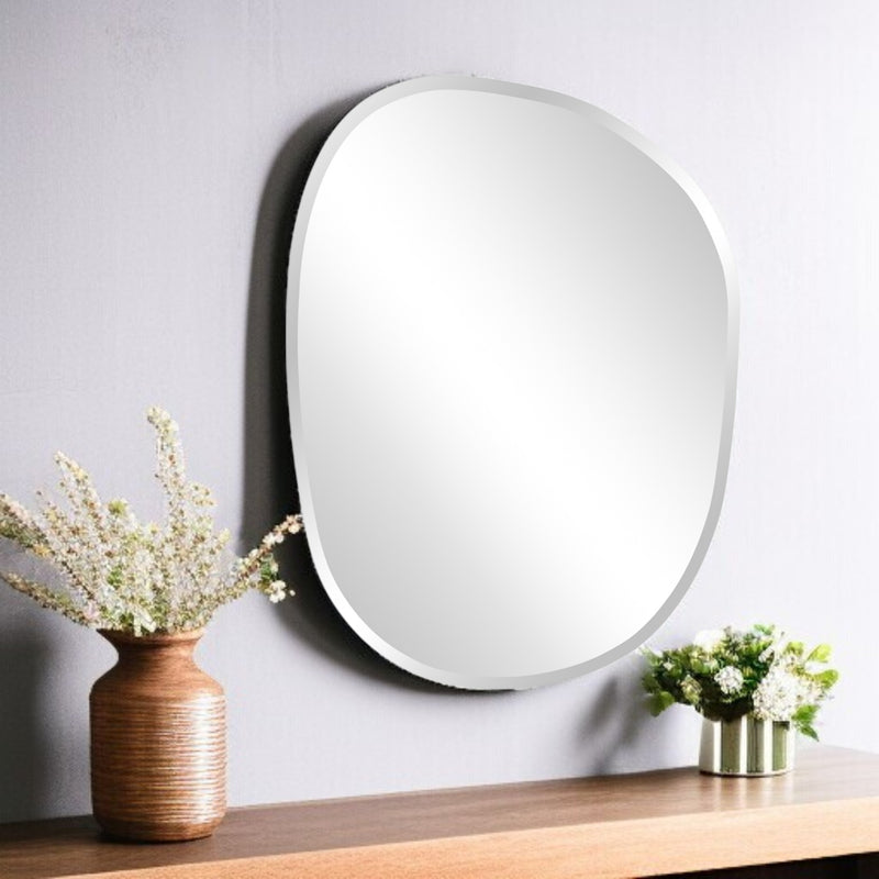 24" Abstract Unframed Accent Mirror - Bed & Bath