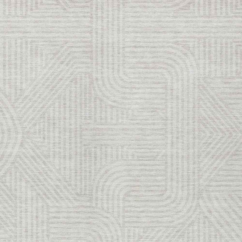 5' X 8' Ivory And Gray Abstract Washable Indoor Outdoor Area Rug