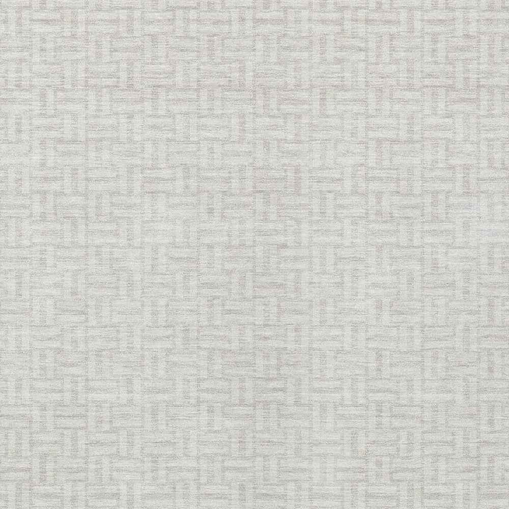 5' X 8' Ivory And Silver Geometric Washable Indoor Outdoor Area Rug