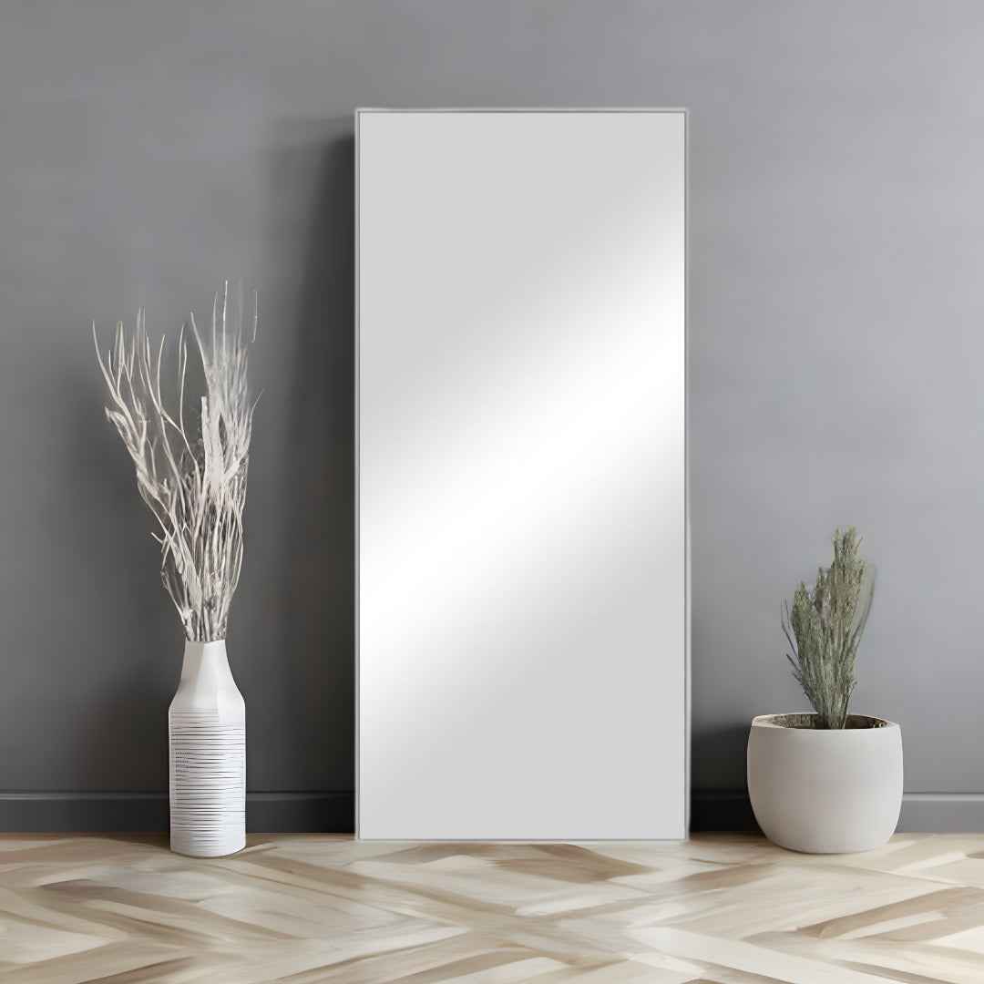 47" Silver Metal Accent Mirror