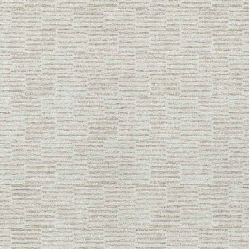 9' X 12' Ivory And Beige Geometric Washable Indoor Outdoor Area Rug