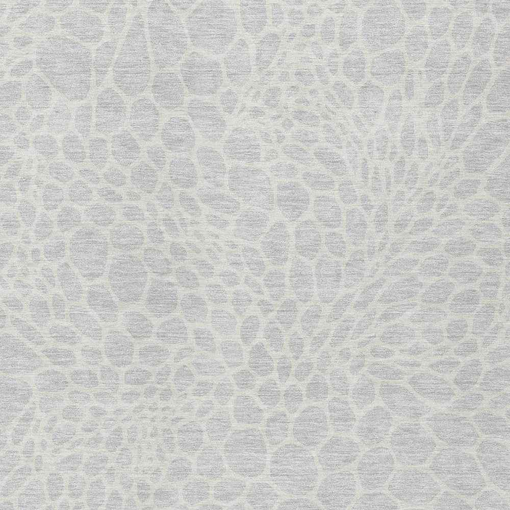 5' X 8' Silver And Gray Geometric Washable Indoor Outdoor Area Rug