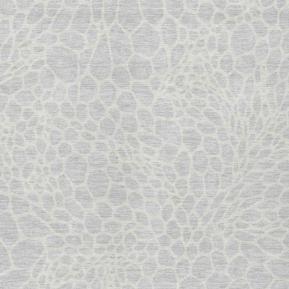 10' X 14' Silver And Gray Geometric Washable Indoor Outdoor Area Rug