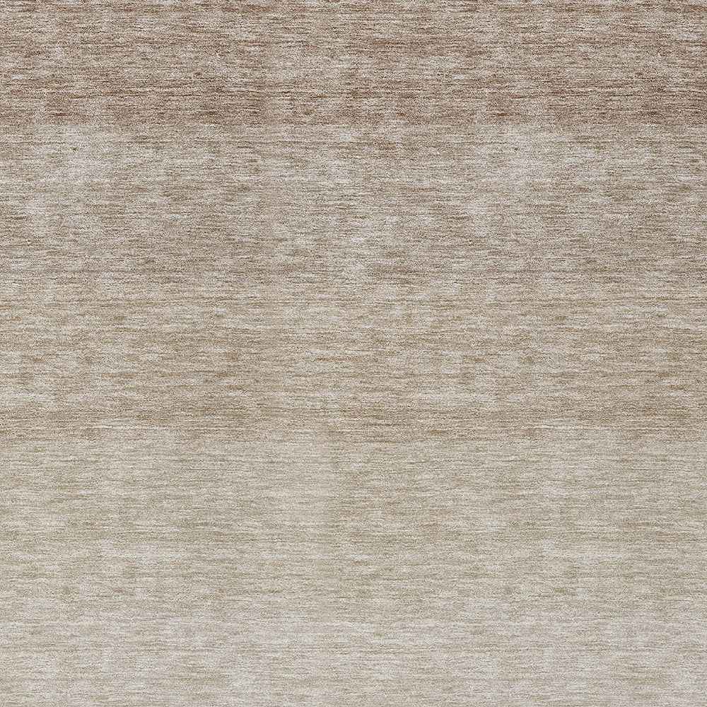 10' X 14' Beige And Ivory Ombre Washable Indoor Outdoor Area Rug
