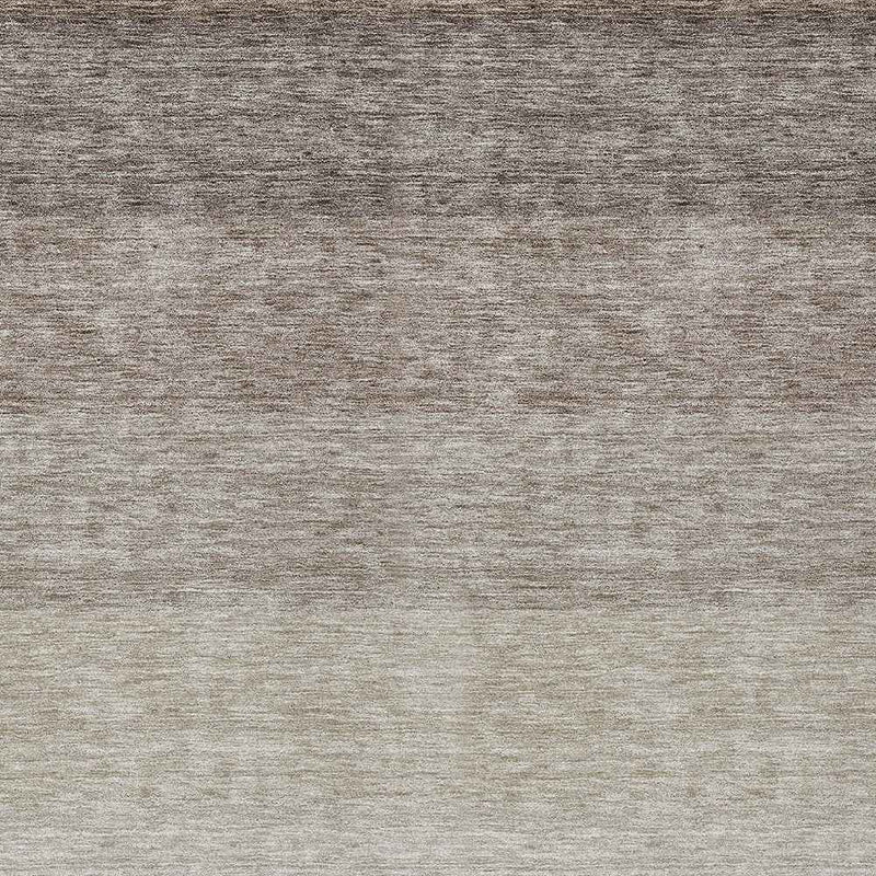 8' X 10' Brown And Ivory Ombre Washable Indoor Outdoor Area Rug