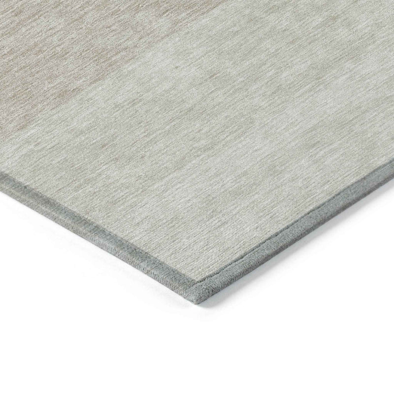 5' X 8' Beige And Ivory Ombre Washable Indoor Outdoor Area Rug