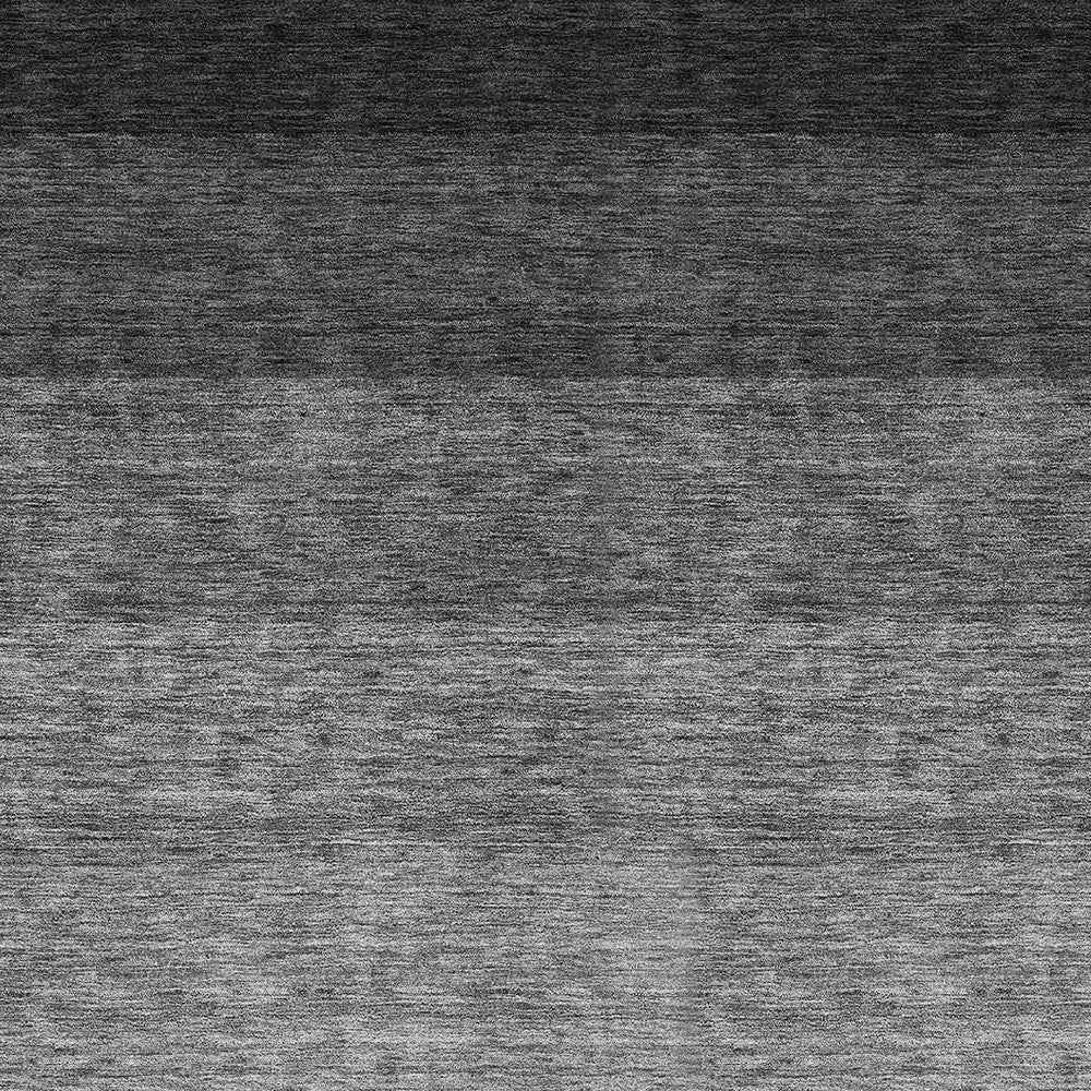 5' X 8' Black And Ivory Ombre Washable Indoor Outdoor Area Rug