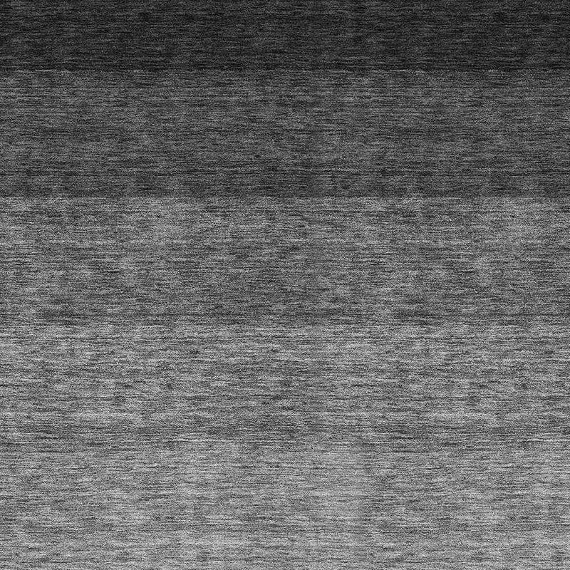 5' X 8' Black And Ivory Ombre Washable Indoor Outdoor Area Rug