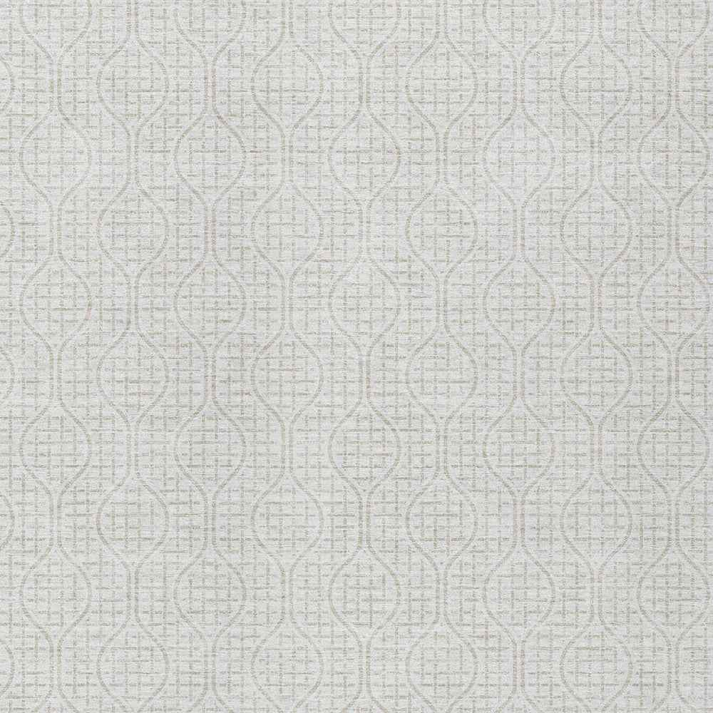 9' X 12' Ivory And Beige Geometric Washable Indoor Outdoor Area Rug